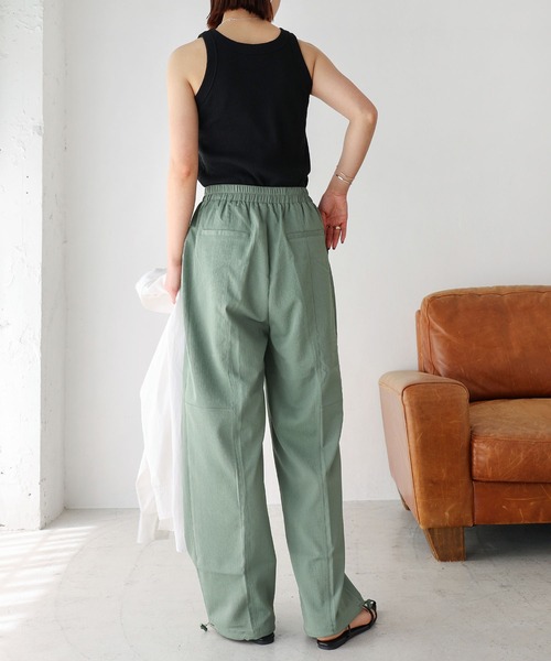 andme(アンドミー)の「2wayドロストイージーパンツ(その他パンツ・レディース・チャコールグレー/ブラック/ライトカーキ/アイボリー・M/L)」の18枚目の写真