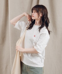 ロゴ刺繍Tシャツ