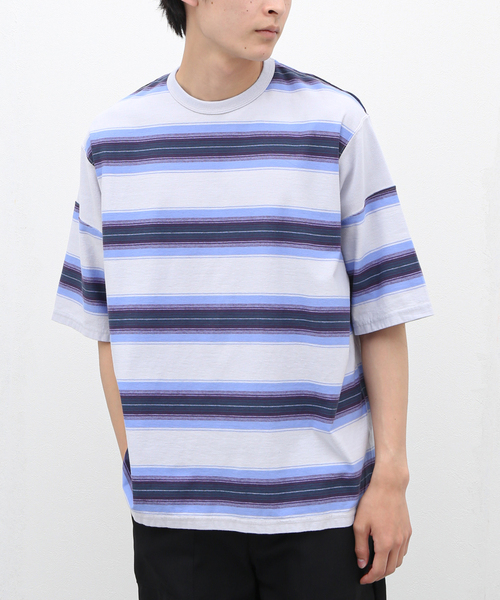 セール】【FILL THE BILL/ フィルザビル】OMBRE BORDER TEE（T