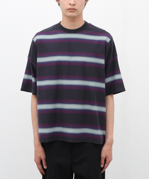 FILL THE BILL(フィルザビル)の「【FILL THE BILL/ フィルザビル】OMBRE BORDER TEE(Tシャツ/カットソー・メンズ・チャコールグレー/ネイビー・1/2)」の3枚目の写真