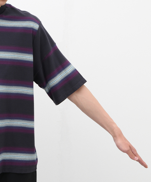 FILL THE BILL(フィルザビル)の「【FILL THE BILL/ フィルザビル】OMBRE BORDER TEE(Tシャツ/カットソー・メンズ・チャコールグレー/ネイビー・1/2)」の8枚目の写真