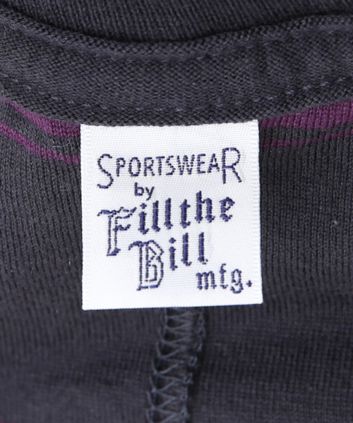 FILL THE BILL(フィルザビル)の「【FILL THE BILL/ フィルザビル】OMBRE BORDER TEE(Tシャツ/カットソー・メンズ・チャコールグレー/ネイビー・1/2)」の11枚目の写真