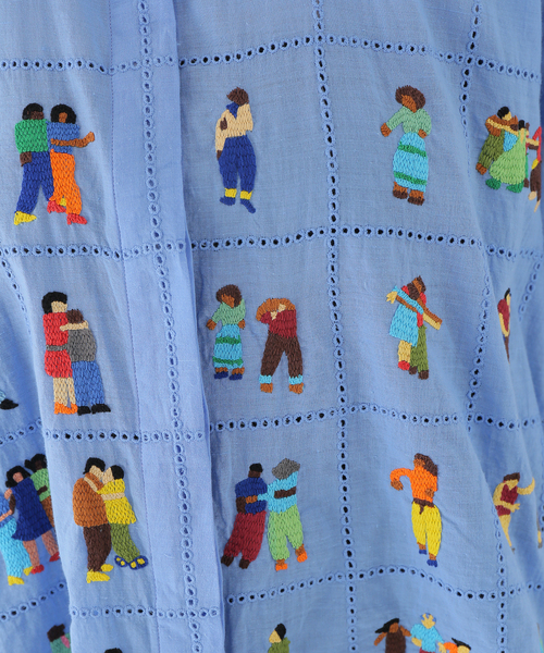 mii（ミー）の「【Mii / ミイ】 HANDEMBROIDERED COTTON SHIRT：シャツ（シャツ/ブラウス・レディース・サックスブルー・SMALL）」の8枚目の写真