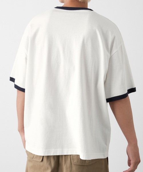 MONO-MART LADY'S(モノマートレディース)の「ヴィンテージライクシンボルマークグラフィックリンガーTシャツ(Tシャツ/カットソー・レディース・オフホワイト/アイボリー系/ベージュ系/オートミール・FREE)」の7枚目の写真