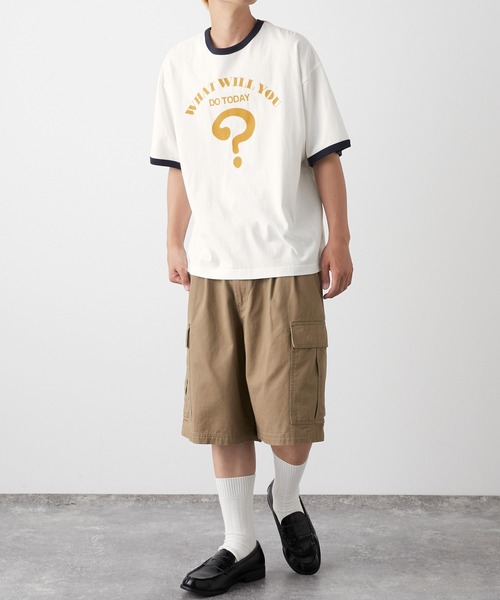 MONO-MART LADY'S(モノマートレディース)の「ヴィンテージライクシンボルマークグラフィックリンガーTシャツ(Tシャツ/カットソー・レディース・オフホワイト/アイボリー系/ベージュ系/オートミール・FREE)」の8枚目の写真