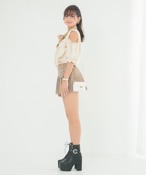 Diable baiser(ディアブルベーゼ)の「ハーネス×プリーツミニスカート(その他パンツ・レディース・ベージュ/ブラック・XX-LARGE/MEDIUM/X-LARGE/LARGE)」の9枚目の写真