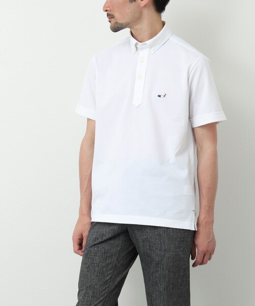 NOLLEY'S goodman(ノーリーズグッドマン)の「ドライマスター クジラワンポイントポロシャツ(ポロシャツ・メンズ・ホワイト/ネイビー/ブルー系その他/ブルー/ブラック系その他・S/M/L/XL)」の12枚目の写真