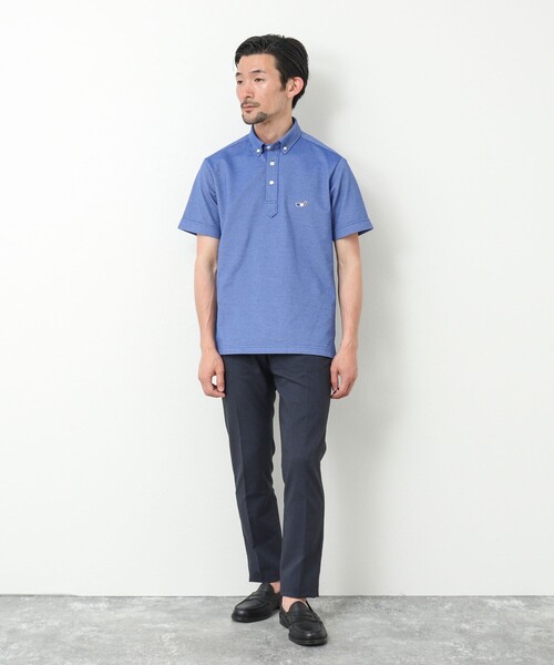 NOLLEY'S goodman(ノーリーズグッドマン)の「ドライマスター クジラワンポイントポロシャツ(ポロシャツ・メンズ・ホワイト/ネイビー/ブルー系その他/ブルー/ブラック系その他・S/M/L/XL)」の14枚目の写真