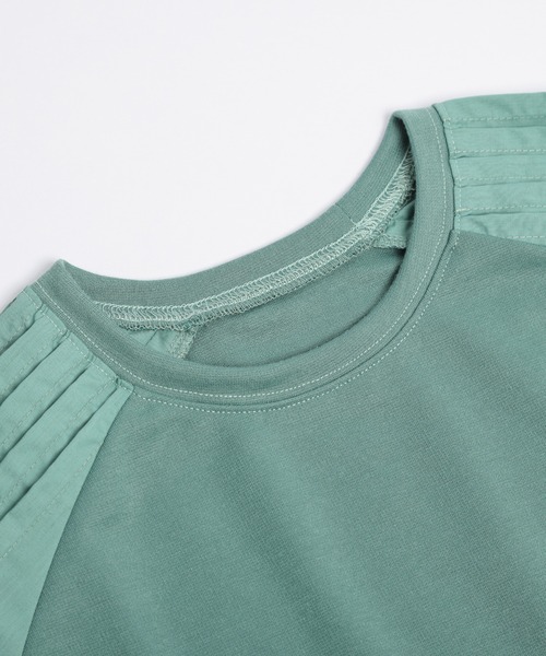 La-gemme（ラジェム）の「タックスリーブカットソー（Tシャツ/カットソー・レディース・ホワイト/ブラック/ブルーグリーン・フリー）」の21枚目の写真