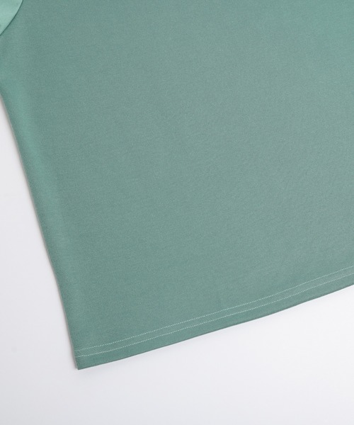La-gemme（ラジェム）の「タックスリーブカットソー（Tシャツ/カットソー・レディース・ホワイト/ブラック/ブルーグリーン・フリー）」の14枚目の写真