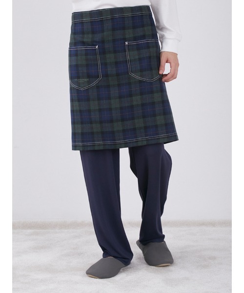 限定品　GELATO PIQUE ネイビー チェック ルームウェアセット　完売 gelato pique（ジェラートピケ）の「【HOMME】ビッグチェック