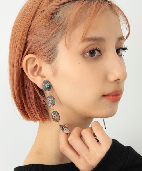 mmts（マミタス）の「tamaoworld × mmts / 別注 猫サーカス イヤリング