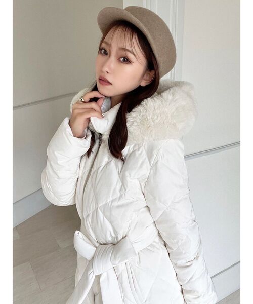 RESEXXY(リゼクシー)の「ジョッキーハット(キャスケット・レディース・グレー/ベージュ・FREE)」の8枚目の写真