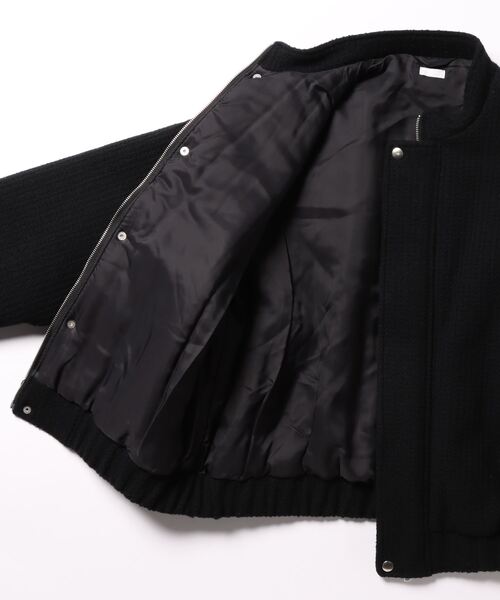 SEEALL(シーオール)の「【 SEEALL / シーオール 】OVERSIZED BOMBER JACKET オーバーサイズド ボンバー ジャケット(ブルゾン・メンズ・ブラック・3)」の5枚目の写真