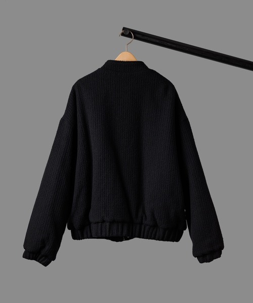 SEEALL(シーオール)の「【 SEEALL / シーオール 】OVERSIZED BOMBER JACKET オーバーサイズド ボンバー ジャケット(ブルゾン・メンズ・ブラック・3)」の6枚目の写真