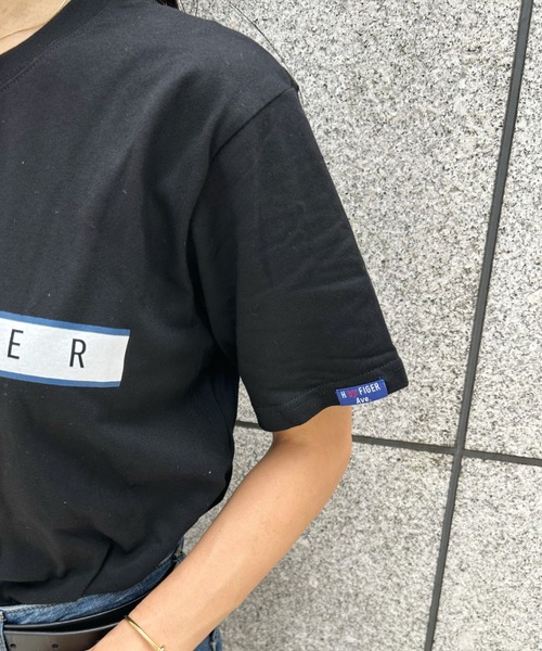 Niell(ニール)の「【H by FIGER/エイチ バイ フィガー】フロントロゴ 半袖 Tシャツ(Tシャツ/カットソー・レディース・ホワイト/ブラック・M/L/XL)」の21枚目の写真