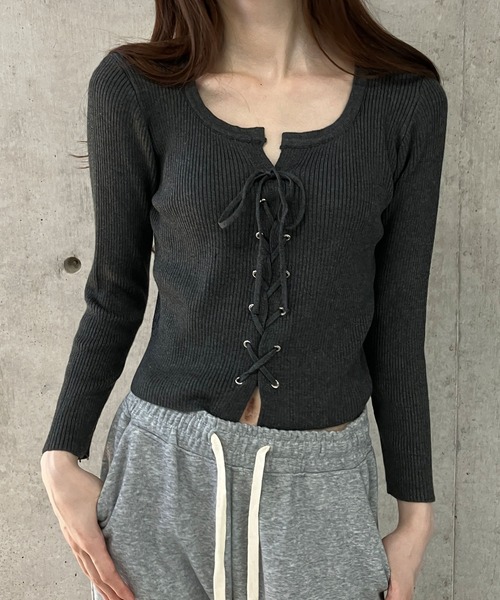 GLAMOROUS JANE（グラマラスジェーン）の「レースアップクロップド丈