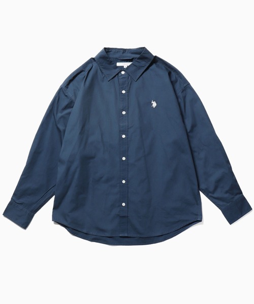 U.S. POLO ASSN.(ユーエスポロアッスン)の「U.S. POLO ASSN./ユーエスポロアッスン レギュラーカラーBIGシャツ(シャツ/ブラウス・メンズ・グレー/ネイビー/ブラック×ブルー/ブラック/ホワイト×ブラック/ホワイト・L/S/LL/M)」の6枚目の写真