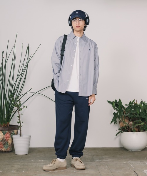 U.S. POLO ASSN.(ユーエスポロアッスン)の「U.S. POLO ASSN./ユーエスポロアッスン レギュラーカラーBIGシャツ(シャツ/ブラウス・メンズ・グレー/ネイビー/ブラック×ブルー/ブラック/ホワイト×ブラック/ホワイト・L/S/LL/M)」の18枚目の写真