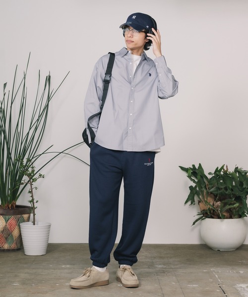 U.S. POLO ASSN.(ユーエスポロアッスン)の「U.S. POLO ASSN./ユーエスポロアッスン レギュラーカラーBIGシャツ(シャツ/ブラウス・メンズ・グレー/ネイビー/ブラック×ブルー/ブラック/ホワイト×ブラック/ホワイト・L/S/LL/M)」の17枚目の写真