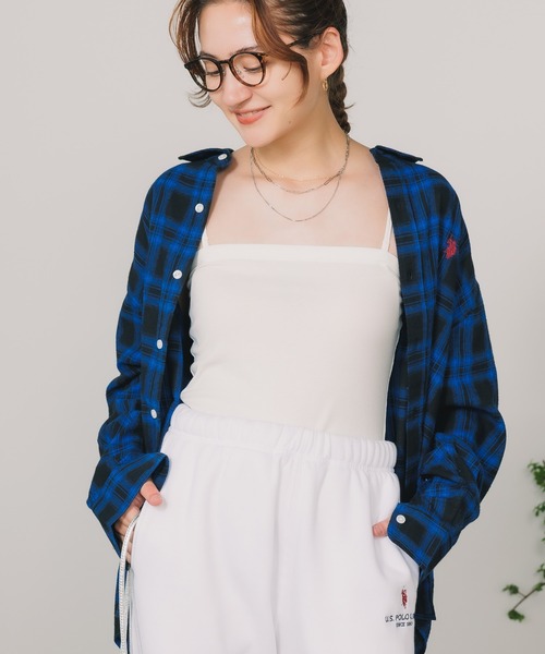 U.S. POLO ASSN.(ユーエスポロアッスン)の「U.S. POLO ASSN./ユーエスポロアッスン レギュラーカラーBIGシャツ(シャツ/ブラウス・メンズ・グレー/ネイビー/ブラック×ブルー/ブラック/ホワイト×ブラック/ホワイト・L/S/LL/M)」の11枚目の写真