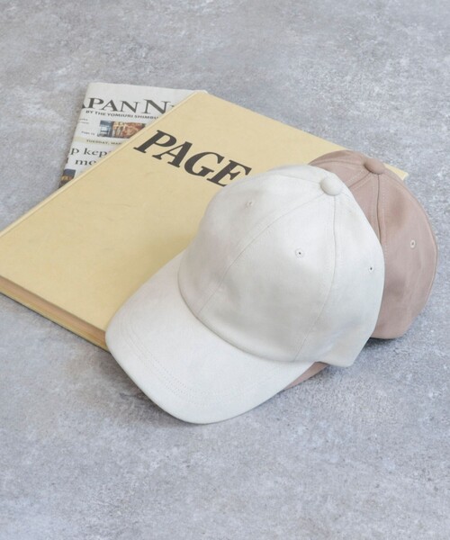 fredy emue（フレディエミュ）の「フェイクスエードキャップ（キャップ・レディース・キナリ/ブラック/ベージュ・FREE）」の6枚目の写真