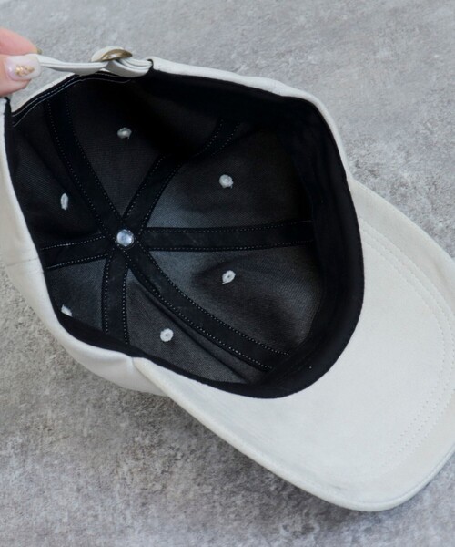 fredy emue（フレディエミュ）の「フェイクスエードキャップ（キャップ・レディース・キナリ/ブラック/ベージュ・FREE）」の12枚目の写真