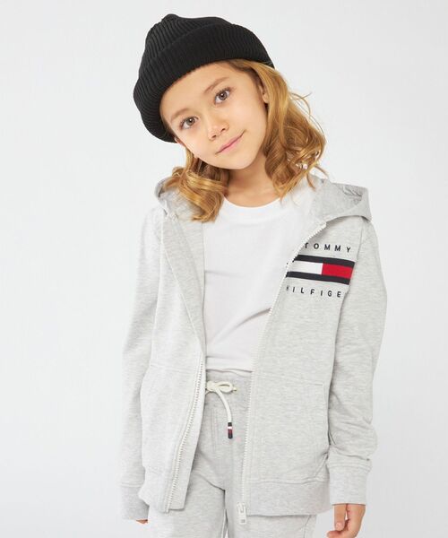 TOMMY HILFIGER(トミーヒルフィガー)の「BOYS リブインサートジップスルーパーカー(パーカー・キッズ・ネイビー/グレー・80cm/90cm/110cm/120cm/100cm)」の15枚目の写真