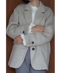 CLANE（クラネ）の「CLANE/クラネ/MIX SHAGGY OVER TAILORED JACKET（テーラードジャケット・レディース）」