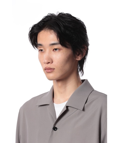 ATTACHMENT(アタッチメント)の「WO トロピカル ベルテッド ロングスリーブシャツ / WO TROPICAL BELTED L/S SHIRT(シャツ/ブラウス・メンズ・グレー系/ブラック・3/2/1)」の8枚目の写真