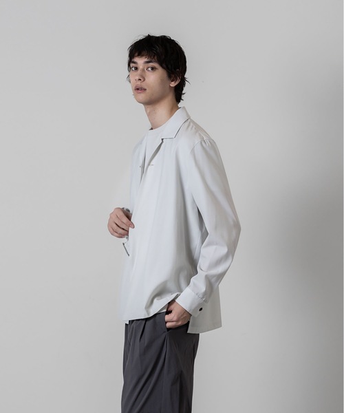 ATTACHMENT(アタッチメント)の「WO トロピカル ベルテッド ロングスリーブシャツ / WO TROPICAL BELTED L/S SHIRT(シャツ/ブラウス・メンズ・グレー系/ブラック・3/2/1)」の14枚目の写真