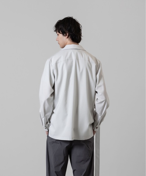 ATTACHMENT(アタッチメント)の「WO トロピカル ベルテッド ロングスリーブシャツ / WO TROPICAL BELTED L/S SHIRT(シャツ/ブラウス・メンズ・グレー系/ブラック・3/2/1)」の15枚目の写真