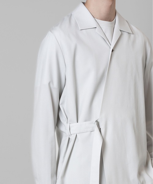 ATTACHMENT(アタッチメント)の「WO トロピカル ベルテッド ロングスリーブシャツ / WO TROPICAL BELTED L/S SHIRT(シャツ/ブラウス・メンズ・グレー系/ブラック・3/2/1)」の16枚目の写真