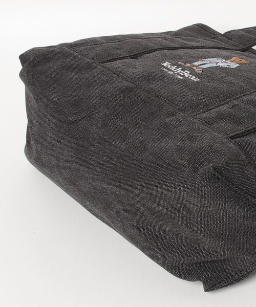 THE BAREFOOT(ベアフット)の「テディベア 刺繍 ミニトートバッグ A5サイズ収納可能 ACR 931000(トートバッグ・レディース・アイボリー/ブラック/カーキ・FREE)」の5枚目の写真