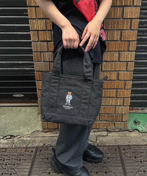 THE BAREFOOT(ベアフット)の「テディベア 刺繍 ミニトートバッグ A5サイズ収納可能 ACR 931000(トートバッグ・レディース・アイボリー/ブラック/カーキ・FREE)」の21枚目の写真