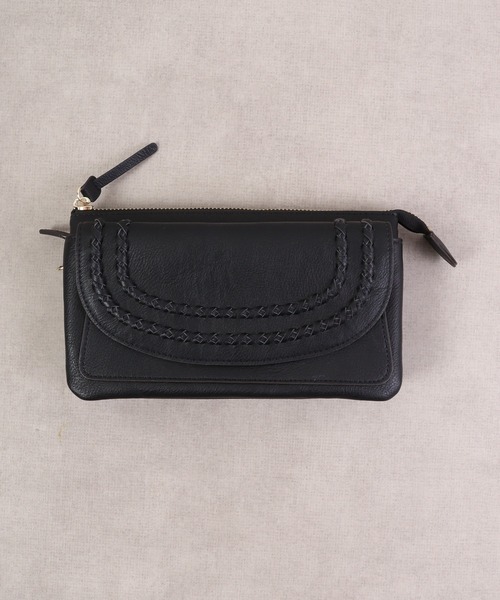 FUNALIVE（ファンアライブ）の「Pisoraro かがり　横型お財布ポシェット（ショルダーバッグ・レディース・ライトグレー/ブラック/ブラウン系その他/ダークグレー/ライトグリーン/レッド/ブルーグリーン・FREE）」の12枚目の写真