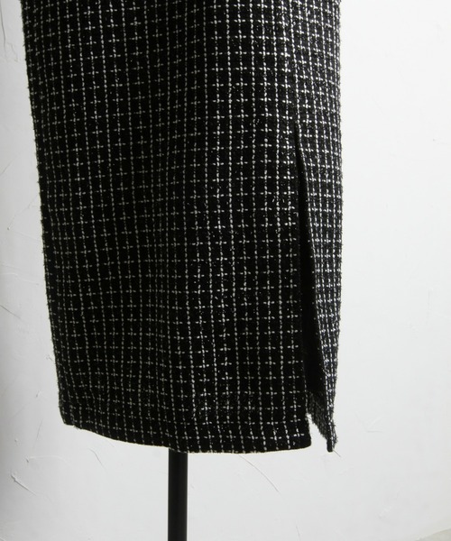 &. NOSTALGIA（アンドドットノスタルジア）の「【ZOZO限定】前後2wayツイードジャンスカ（ジャンパースカート・レディース・ブラック・FREE）」の16枚目の写真