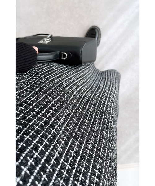 &. NOSTALGIA（アンドドットノスタルジア）の「【ZOZO限定】前後2wayツイードジャンスカ（ジャンパースカート・レディース・ブラック・FREE）」の6枚目の写真