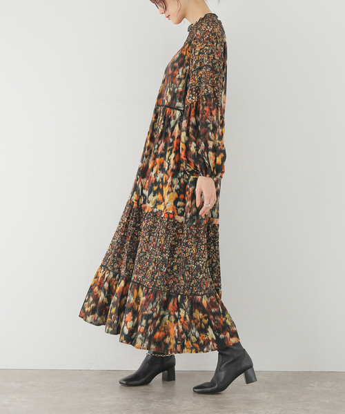 セール】TROUILLETマルチフラワープリントワンピース