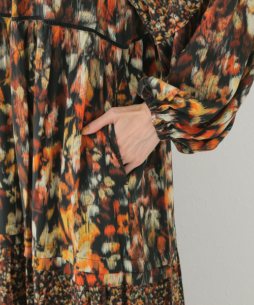 セール】TROUILLETマルチフラワープリントワンピース（ワンピース