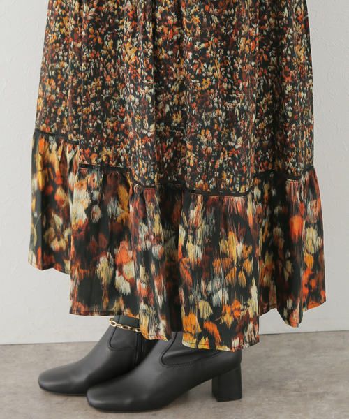 【極美品】ほこまるさん着用✴︎SLOBE IENAマルチフラワープリントワンピース 楽天市場】【SALE／30%OFF】TROUILLETマルチフラワープリント