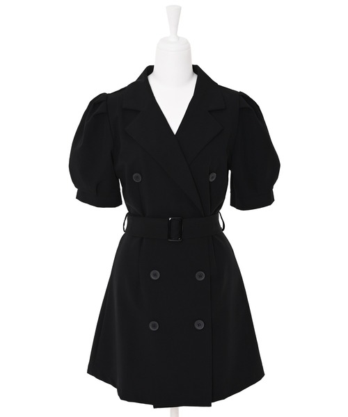 Narcissus(ナルシス)の「【WEBSTORE 限定商品】トレンチミニワンピース(ワンピース・レディース・ベージュ/ブラック・FREE)」の7枚目の写真