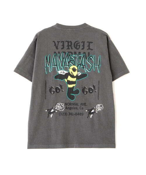 VIRGIL NORMAL(ヴァージルノーマル)の「Virgil Normal×MANASTASH/ヴァージルノーマル×マナスタッシュ/コラボTEE(Tシャツ/カットソー・メンズ・チャコールグレー・XL/M/L)」の8枚目の写真