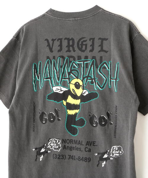 VIRGIL NORMAL(ヴァージルノーマル)の「Virgil Normal×MANASTASH/ヴァージルノーマル×マナスタッシュ/コラボTEE(Tシャツ/カットソー・メンズ・チャコールグレー・XL/M/L)」の11枚目の写真