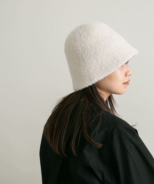 KBF（ケイビーエフ）の「ファーサーモベルHAT（ハット・レディース・ミント/アイボリー/ブラック・ONE）」の2枚目の写真