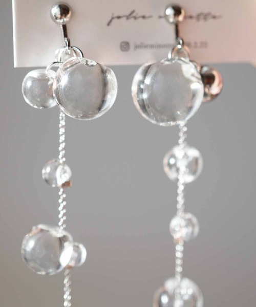 CERCA（チェルカ）の「jolie minette/クリア 水滴 イヤリング（イヤリング・レディース・シルバー/ゴールド・FREE）」の4枚目の写真