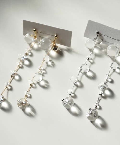 CERCA（チェルカ）の「jolie minette/クリア 水滴 イヤリング（イヤリング・レディース・シルバー/ゴールド・FREE）」の8枚目の写真