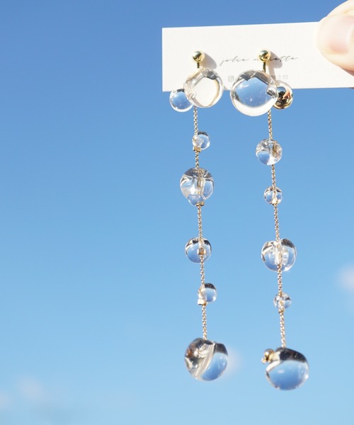 CERCA（チェルカ）の「jolie minette/クリア 水滴 イヤリング（イヤリング・レディース・シルバー/ゴールド・FREE）」の10枚目の写真