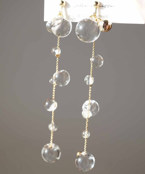 CERCA（チェルカ）の「jolie minette/クリア 水滴 イヤリング（イヤリング・レディース・シルバー/ゴールド・FREE）」の11枚目の写真