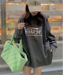 【BURNER Recommend Select】オーバーサイズ 　 カレッジロゴ 　 スウェット　oku-tops-652811127079-21